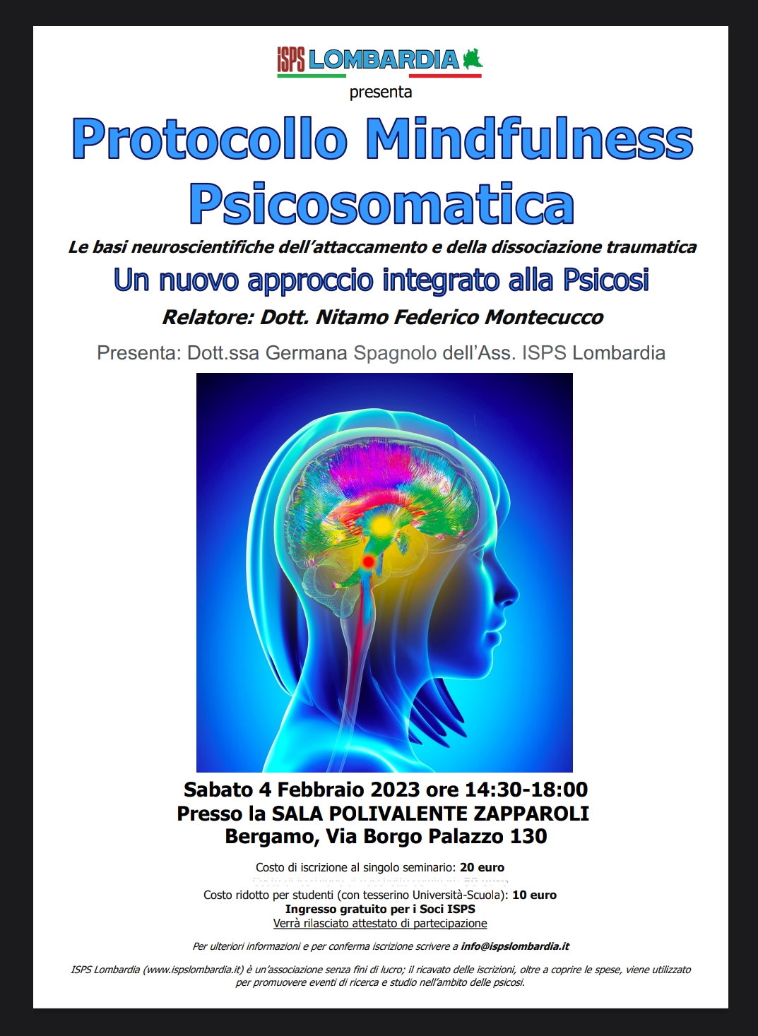 04 Febbraio 2023 - Protocollo Mindfulness Psicosomatica